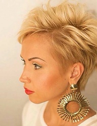 Fryzury Krótkie Na co dzień Proste Rozpuszczone Blond - 3210776
