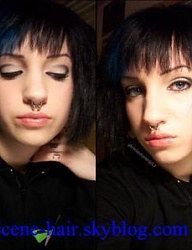 Fryzury Średnie Alternatywne EMO - 26639
