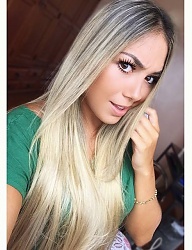 Fryzury Długie Na co dzień Proste Rozpuszczone Blond - 3025203
