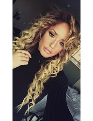 Fryzury Długie Na co dzień Kręcone Rozpuszczone Blond - 3080792
