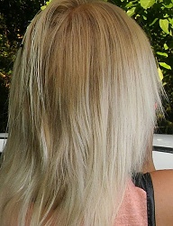 Fryzury Średnie Na co dzień Proste Rozpuszczone Blond - 3175276