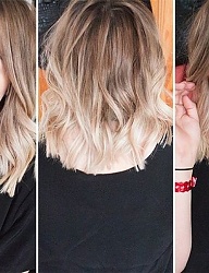 Fryzury Średnie Na co dzień Kręcone Rozpuszczone Blond - 3030959