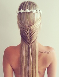 Fryzury Długie Na co dzień Proste Warkocze Blond - 2758069