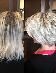 Fryzury Krótkie Na co dzień Proste Rozpuszczone Blond - 3264901