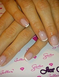 Paznokcie Naturalne French Kwadratowe - 3075395