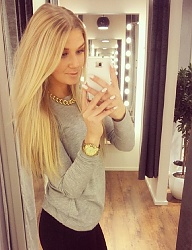 Fryzury Długie Na co dzień Proste Rozpuszczone Blond - 2402780