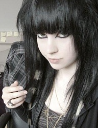 Fryzury Średnie Alternatywne EMO - 98052