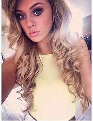 Fryzury Długie Na co dzień Kręcone Rozpuszczone Blond - 3013019