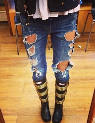 Moda Spodnie Jeansy - 1641468