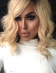 Fryzury Średnie Na co dzień Kręcone Rozpuszczone Blond - 2996606