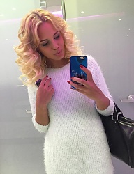 Fryzury Średnie Na co dzień Kręcone Rozpuszczone Blond - 3022264