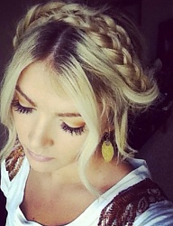 Fryzury Długie Na co dzień Proste Warkocze Blond - 3008030