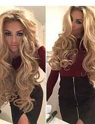 Fryzury Długie Na co dzień Kręcone Rozpuszczone Blond - 2990538