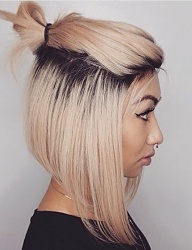 Fryzury Krótkie Na co dzień Proste Upięcie Blond - 3234314