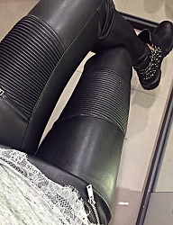 Moda Spodnie Skórzane - 2891757