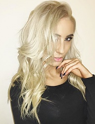 Fryzury Długie Na co dzień Kręcone Rozpuszczone Blond - 3103381