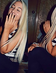 Fryzury Długie Na co dzień Proste Rozpuszczone Blond - 2108531