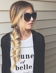 Fryzury Długie Na co dzień Proste Warkocze Blond - 2965412