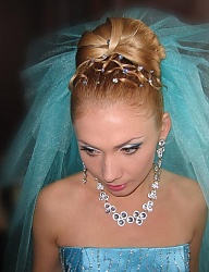 Fryzury Długie Ślubne Proste Rozpuszczone Blond - 1183985