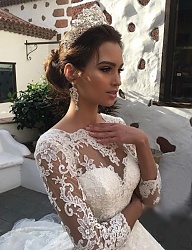 Fryzury Długie Ślubne Kręcone Upięcie - 3229107