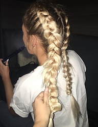 Fryzury Długie Na co dzień Proste Warkocze Blond - 3155402