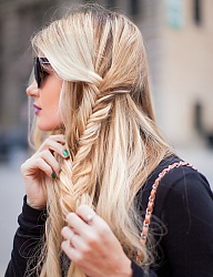 Fryzury Długie Na co dzień Proste Warkocze Blond - 2598447
