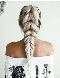 Fryzury Długie Na co dzień Proste Warkocze Blond - 3147653