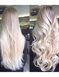 Fryzury Długie Na co dzień Proste Rozpuszczone Blond - 3068654