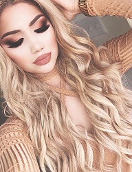 Fryzury Długie Na co dzień Kręcone Rozpuszczone Blond - 3172699