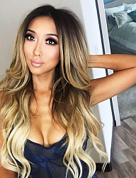 Fryzury Długie Na co dzień Kręcone Rozpuszczone Blond - 3012606