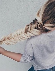 Fryzury Długie Na co dzień Kręcone Warkocze Blond - 3207514
