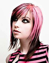 Fryzury Średnie Alternatywne EMO - 3640