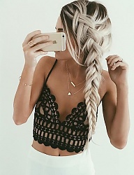 Fryzury Długie Na co dzień Kręcone Warkocze Blond - 3117165