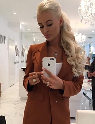 Fryzury Długie Na co dzień Kręcone Upięcie Blond - 3117462