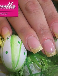 Paznokcie Żel French Kwadratowe - 1078559