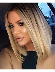 Fryzury Średnie Na co dzień Proste Rozpuszczone Blond - 3100573