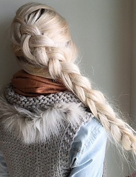 Fryzury Długie Na co dzień Proste Warkocze Blond - 3015950