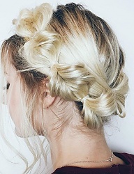 Fryzury Długie Na co dzień Proste Warkocze Blond - 3136661