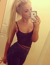 Fryzury Długie Na co dzień Proste Upięcie Blond - 3001691