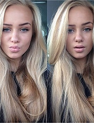 Fryzury Długie Na co dzień Proste Rozpuszczone Blond - 2035024