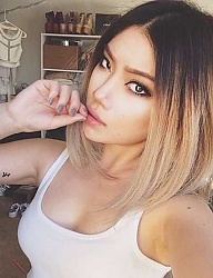 Fryzury Średnie Na co dzień Proste Rozpuszczone Blond - 3022391