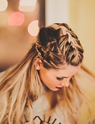 Fryzury Długie Na co dzień Proste Warkocze Blond - 2560560