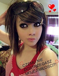 Fryzury Średnie Alternatywne EMO - 55806
