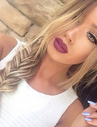 Fryzury Długie Na co dzień Kręcone Warkocze Blond - 3082295