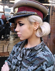 Fryzury Długie Na co dzień Proste Upięcie Blond - 3135872