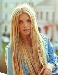 Fryzury Długie Na co dzień Proste Rozpuszczone Blond - 3001692