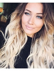 Fryzury Długie Na co dzień Kręcone Rozpuszczone Blond - 3117894
