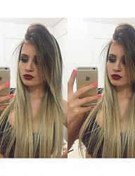 Fryzury Długie Na co dzień Proste Rozpuszczone Blond - 3048804