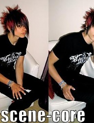 Fryzury Średnie Alternatywne EMO - 26694