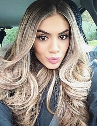 Fryzury Długie Na co dzień Kręcone Rozpuszczone Blond - 3074461